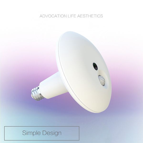 

ec69 ip camera human body induction smart alarm cctv camera ir night vision 360 wide angle view monitoring bulb surveillance