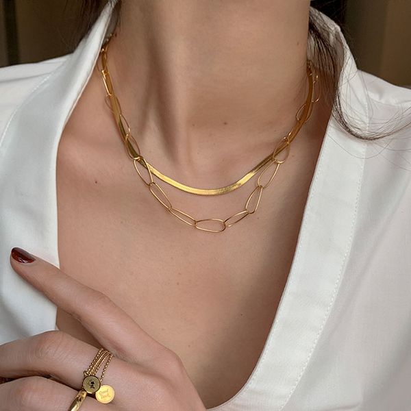 

золотая цепь ожерелье для мужчин и женщин просто длинные высокого качества прохладный женщин способа ожерелья партии ювелирных изделий подар, Silver