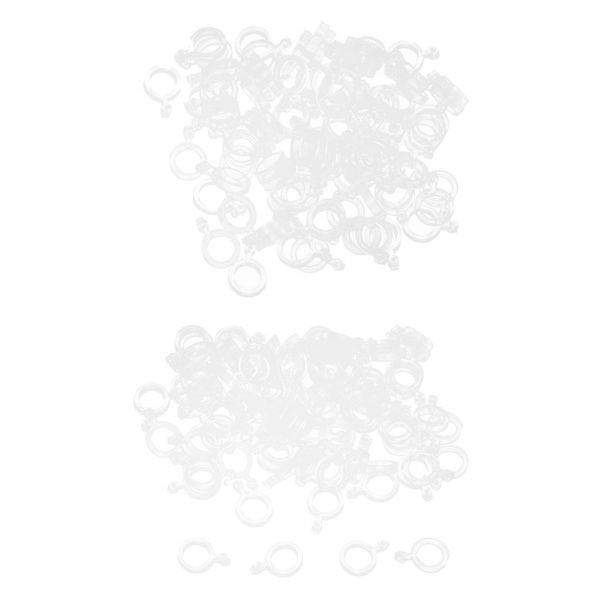 

200pcs elastic baitbands for carp fishing pellets bait bands transparent rubber rings baits bander holder boilie s