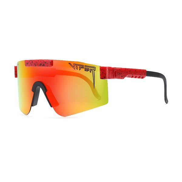 

luxury flat eyewear tr90 frame blue mirrored lens windproof sport polarized sunglasses pit viper uv400 glasses, White;black
