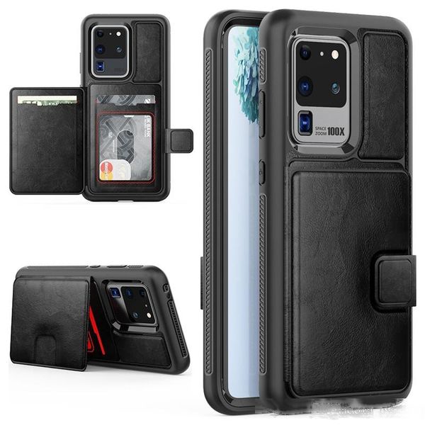 

for samsung galaxy s20 s20 plus ultra multifunction leather wallet case for iphone xs max 11 pro max business card pu luxury cases