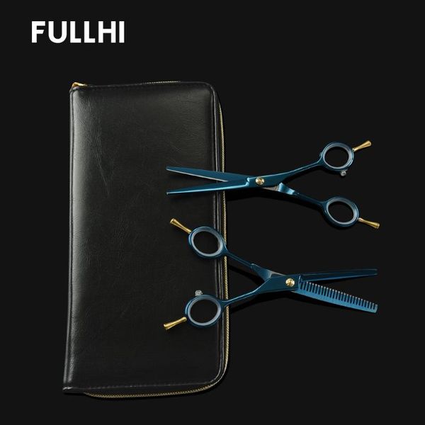 

5.5'' cutting thinning hair scissors set styling tool stainless steel salon hairdressing shears regular flat teeth blade haircut