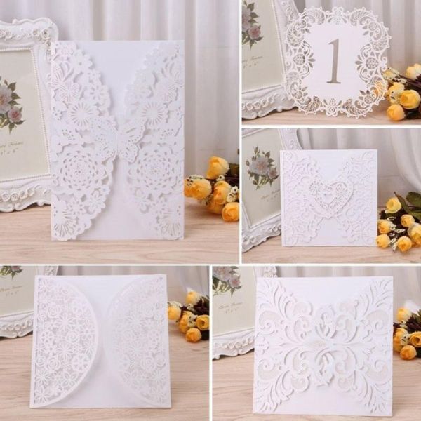 

greeting cards 10pcs wedding invitation card kit personalized printing table party supplies white christmas thanksgiving