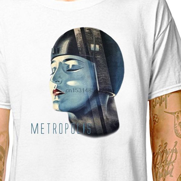 

t shirt metropolis 100% cotton tees (lazycarrot) sci fi movie art nouveau deco retro film android robot fritz lang