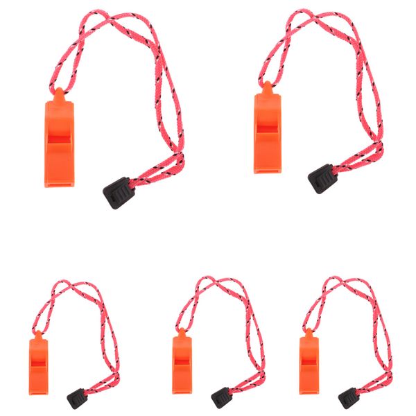 

5 pieces emergency survival safety whistles scuba diving camping hiking