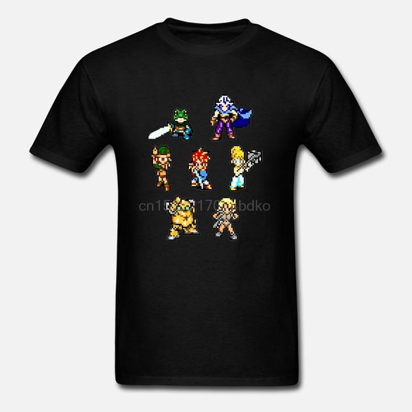 

мужчины тенниска с коротким рукавом женщин футболку chrono trigger команды мужская майка