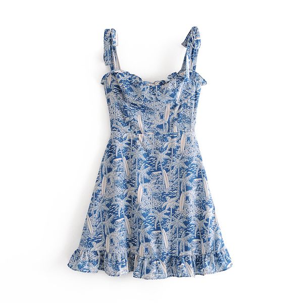 

2020 print sheath designer clothing a line fall new women dresses fashion autumn new blue wear thin french small retro slim wooden, Black;gray