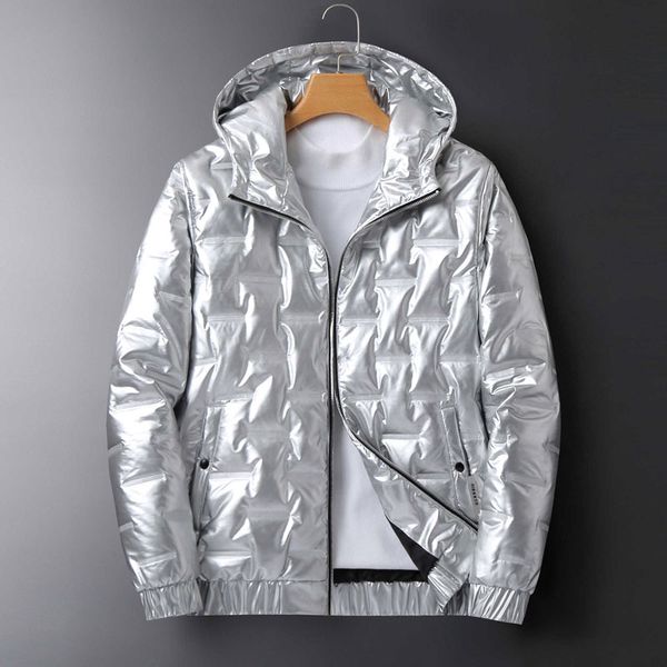 

new mens winter jacket coat fashion solid color jackets with letter printed quality mens down coats 2 colors size m-4xl, Black;brown