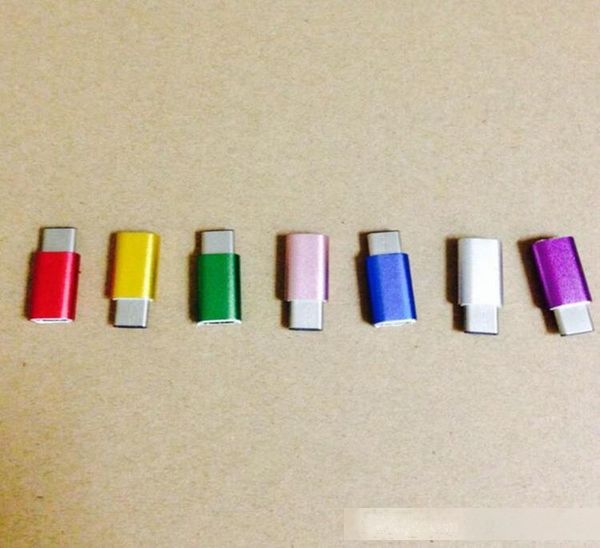 

200pcs/lot mini usb 3.1 type-c male to micro usb female data charger type c adapter for 12inch macbook air nokia n1 xiaomi mi4c