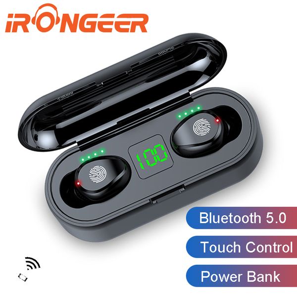 

8d stereo touch control 5.0 tws bluetooth earphone headphones wireless earbuds for auriculares bluetooth inalambrico