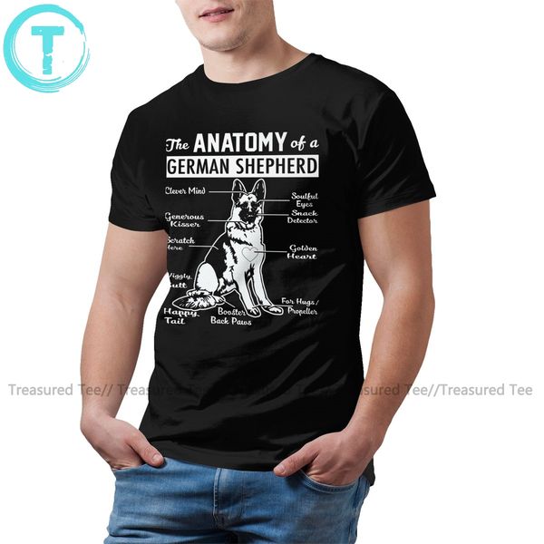 

puppies german shepherd t shirt the anatomy t-shirt fashion cotton tee shirt 4xl graphic mens tshirt