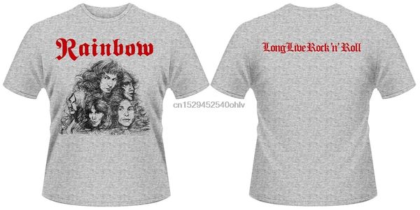 

радуга 'long live rock катиться' t-shirt mens вскользь футболки шею с коротким рукавом футболка прохладный tops одежды