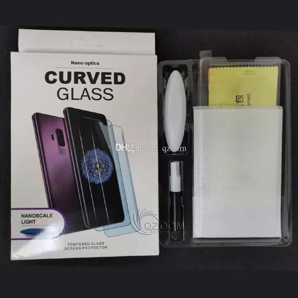 

3d curved uv full glue tempered glass for samsung s20 ultra note 10 full adhesive case friendly screen protector for galacy s10 s9 s8 plus