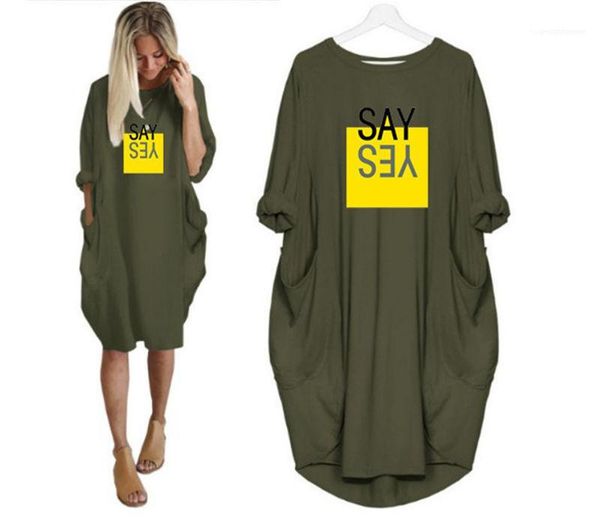 

printed womens dress solid color crew neck womens short sleeve dress loose ladies casual dress, Black;gray