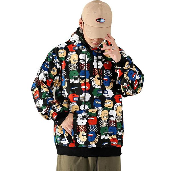 

2020 повседневный new для мужчин хип-хоп толстовки толстовки streetwear one piece марка черный серый, Black
