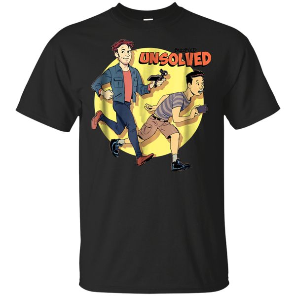 

buzzfeed unsolved saturday morning tv show parody t - shirt white short men - women gym tee shirt