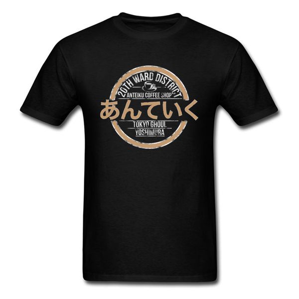 

anteiku coffee shop t shirts men tshirts tokyo ghoul t-shirts brand new tees anime clothes cotton vintage letter printed