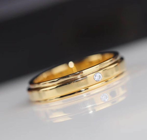 

s925 silver band ring with one diamond for women and man jewelry wedding gift