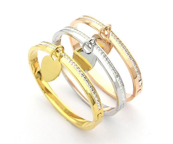 

fashion with box love charm bracelet pour hommes bangles pulsera for mens and women party wedding lovers gift ankle stainless steel jewelry, Black