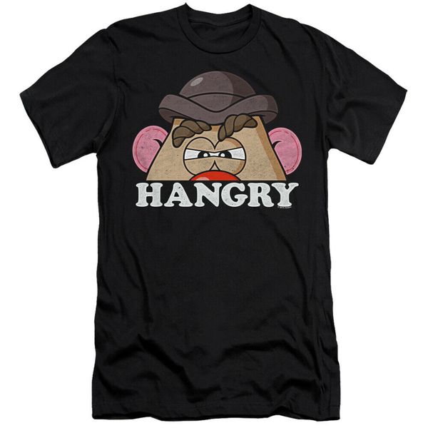 

mr potato head slim fit t shirt men women hangry black brand fashion tee shirt