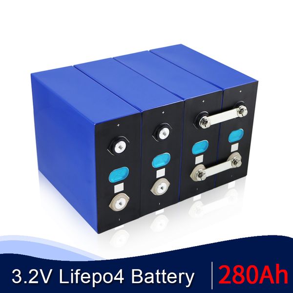 32pcs 3.2V 280Ah non 200AH lifepo4 Batteria di grado A Cella prismatica al litio ferro fosfato 12V 24V 48V celle solari EU US TAX FREE