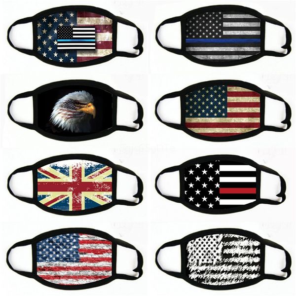 

party masks american election supplies dustproof print mask universal for men and women american flag party mask#336, Black