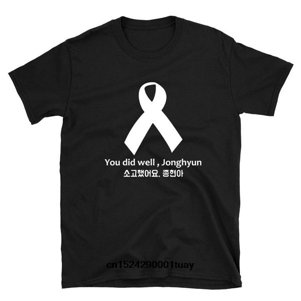

вы хорошо сделали jonghyun shinee new black mens t-рубашки вокруг шеи короткими рукавами топы одежды