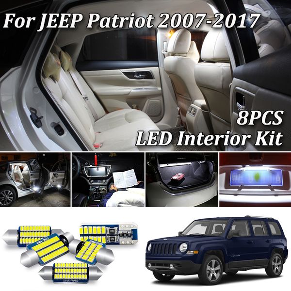 

8pcs white error free canbus для 74 led внутренних dome map light + подсветку номерного знака kit (2007-2020