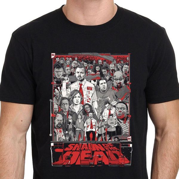 

shaun of the dead zombie movie horror tee tshirt men t-shirt size s to 3xl