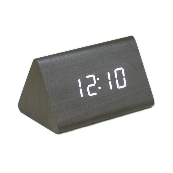 

led wooden alarm clock digital table voice control digital clock temperature humidity display wood despertador deskclocks usb/aaa