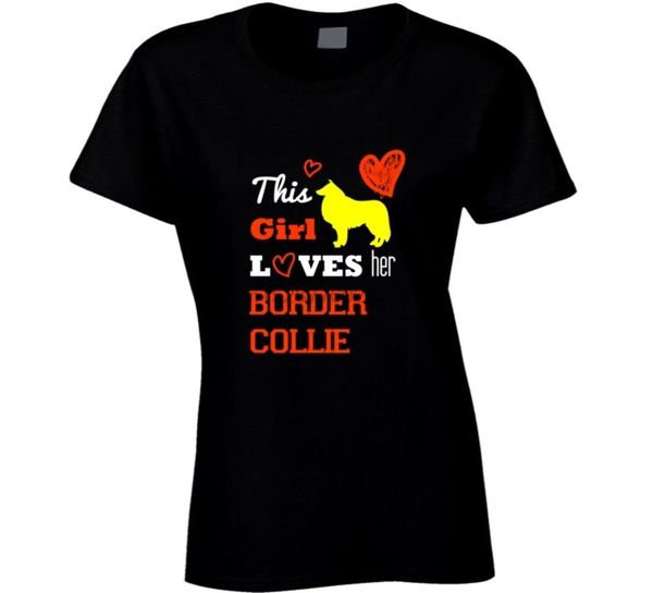 

this loves her border collie t-shirt fashion brand funny t shirt fashion summer lady casual short sleeve tees