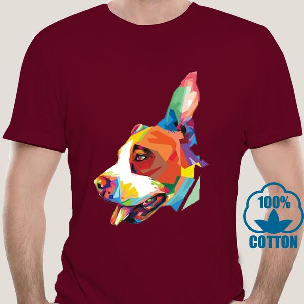 

0370d men tshirt stafford terrier dog pit bull t shirt printed t-shirt tees top