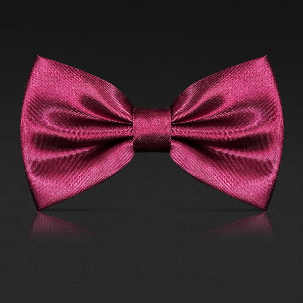 

2020 new fashion men's bow ties wedding double fabric purple red satin bowtie banquet anniversary butterfly tie with gift box, Black;gray