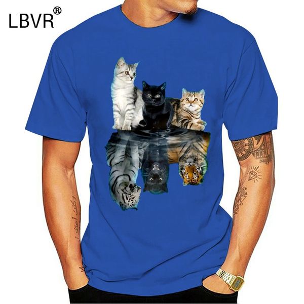 

cat reflection tiger women's t-shirt