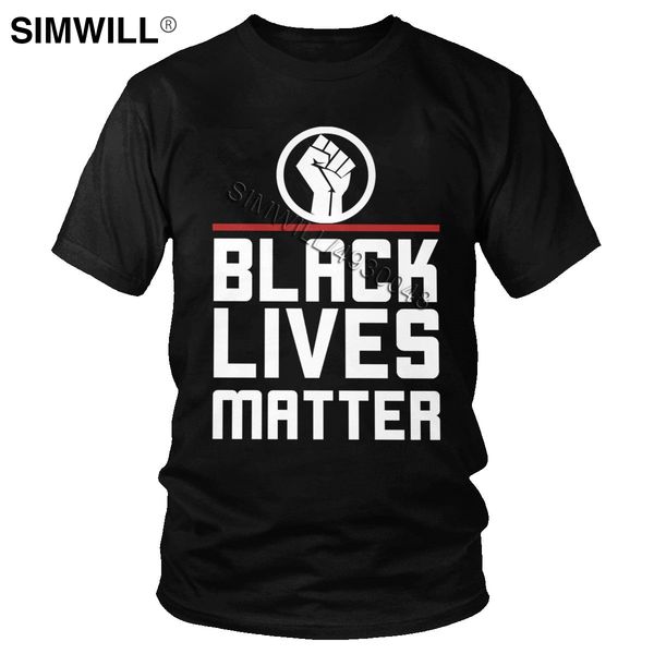 

2020 black lives matter t shirts men gorgeous summer 100% cotton tees short sleeved o neck usa equal slogan t-shirt clothing