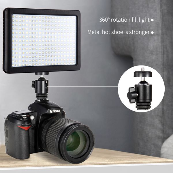 

quality 260 led pgraphic ring light for youtuber video studio lighting live streaming dimmable on camera p dslr light lamp