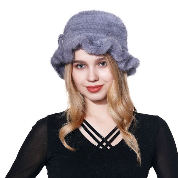 

winter women hat, Blue;gray