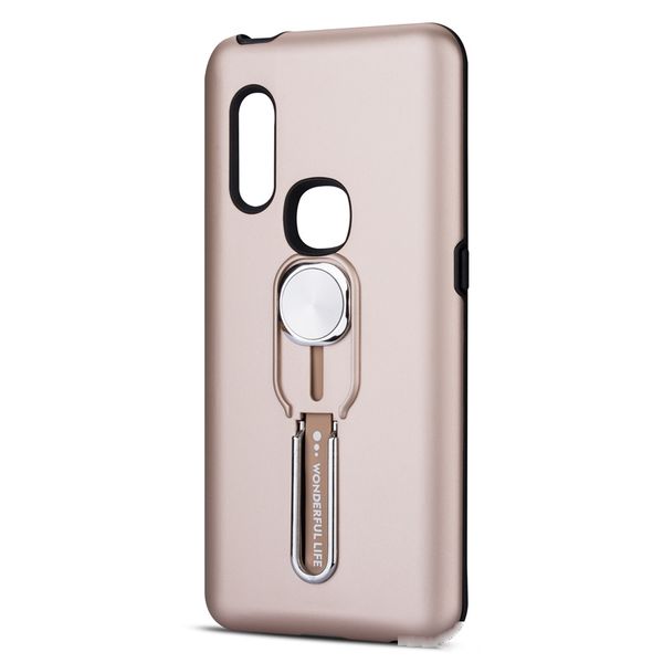 

armor hybrid tpu pc defender shockproof phone case for vivo v15 finger loop stand cover with kickstand