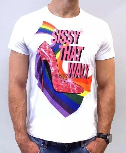 

sissy that walk - rupaul drag race queen - drag pride gay - white t-shirt