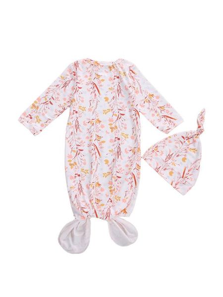 

blankets & swaddling 8 colors soft baby wrap swaddle blanket floral printed born infant boy girls sleeping bags long sleeve swaddling+hats