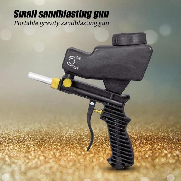 

portable gravity sandblasting gun 70-150psi durable pneumatic small sand blasting spray machines anti-rust sandblaster
