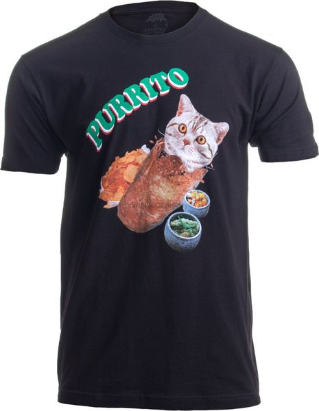 

purrito кот в буррито смешные mexican food kitty сальса guac kitten t-shirt