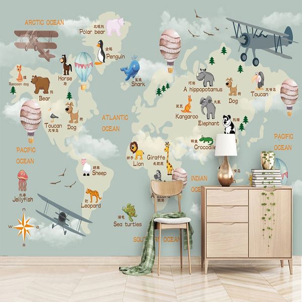 

custom any size mural wallpaper 3d cartoon wallpaper children's bedroom background wall painting papel de parede sala