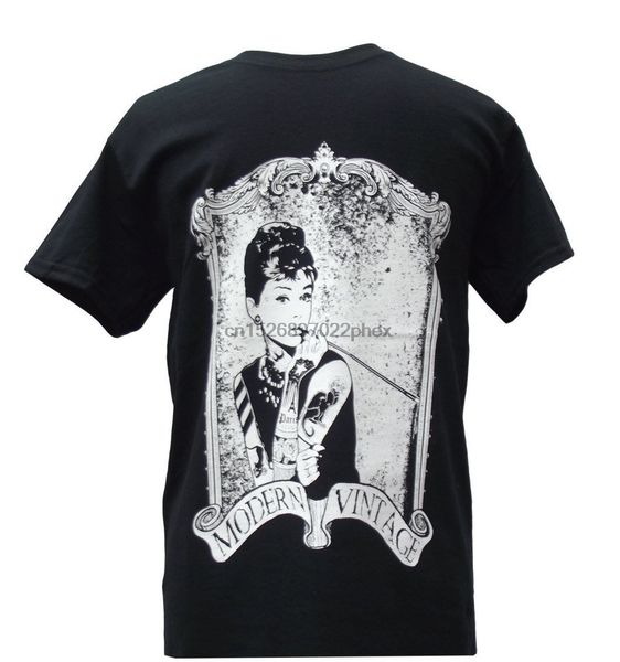 

audrey hepburn punked menst-shirt - exclusive modern vintage design men t shirt