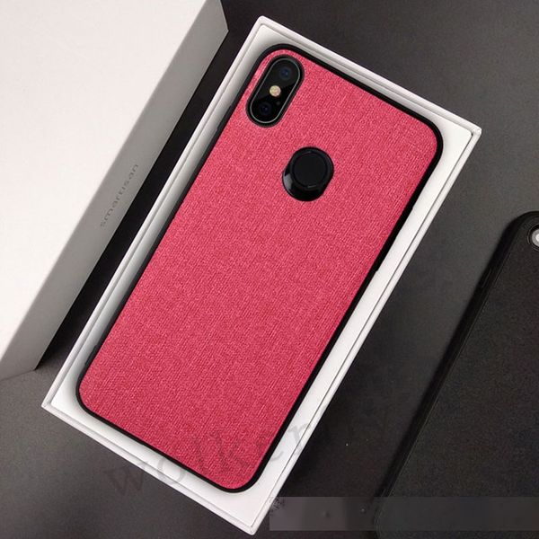 

luxury cloth fabric phone case for xiaomi pocophone f1 mi8 se mi a1 a2 lite max 3 pro on redmi s2 5 plus 6a note 5 6 pro cover