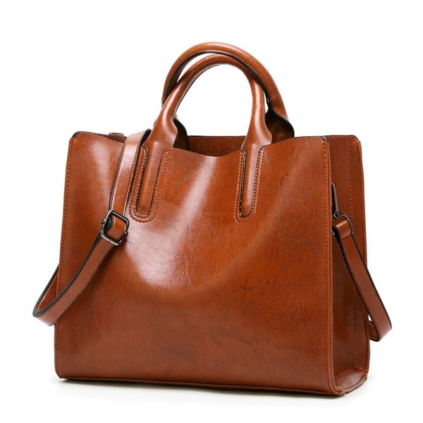 

leather handbags big women bag casual female bags trunk tote famous bra