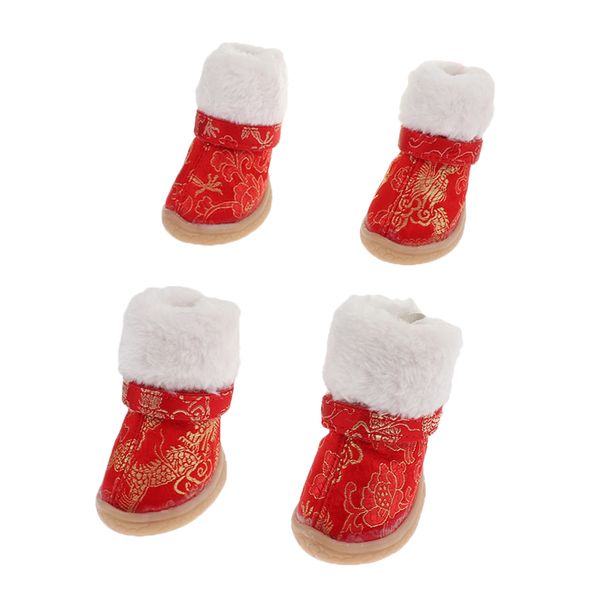 

cold weather boots shoes for small dogs with anti slip sole