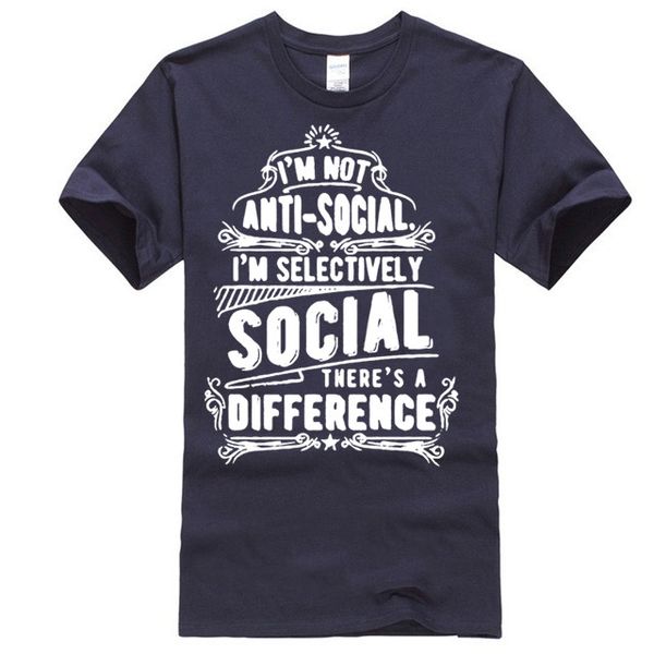

im не против социального t-shirt mens смешной