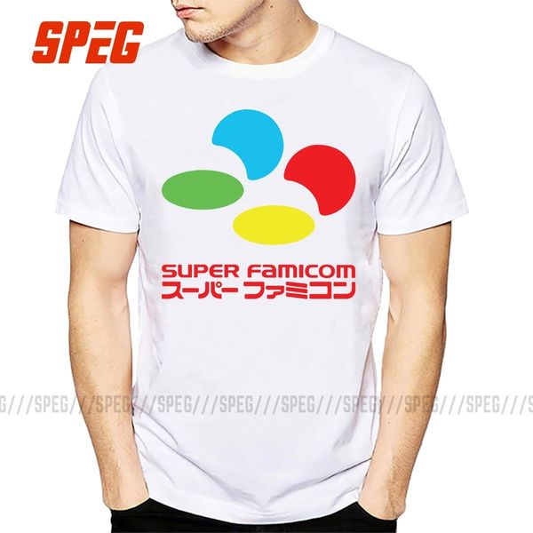 

t shirt men snes super famicom colors t-shirt creator youth 100% cotton short sleeve tee shirts designing men's white plus size