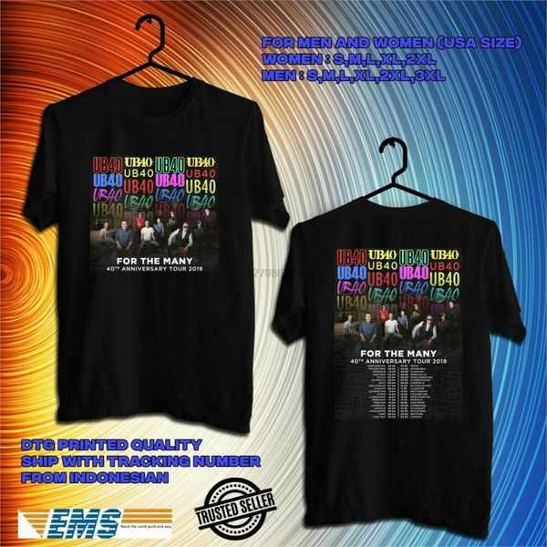 

limited новая ub40 для многих 40th юбилейная uk tour 2019 t-shirt s-5xl